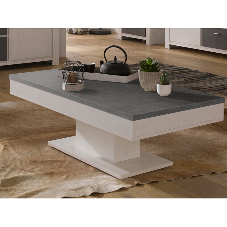 Zipcode Design Janna Extendable Pedestal Coffee Table with Storage